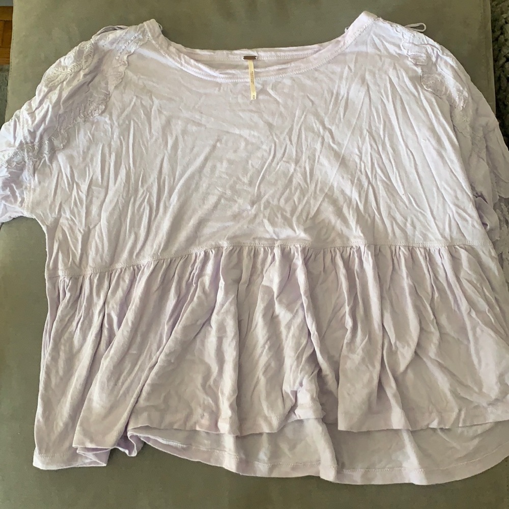 Purple free people shirt